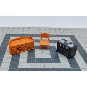 Epoch Calico Critters Furniture Accessories Black Stove Buffet Server